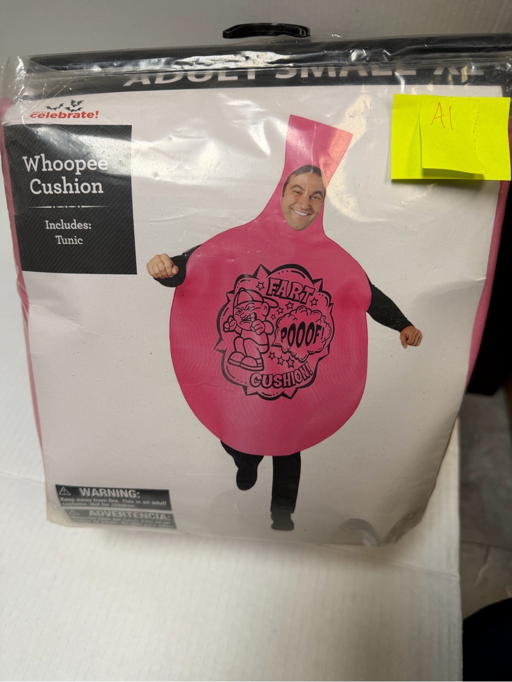 Celebrate! Pink Whoopee Cushion Tunic Costume for Men